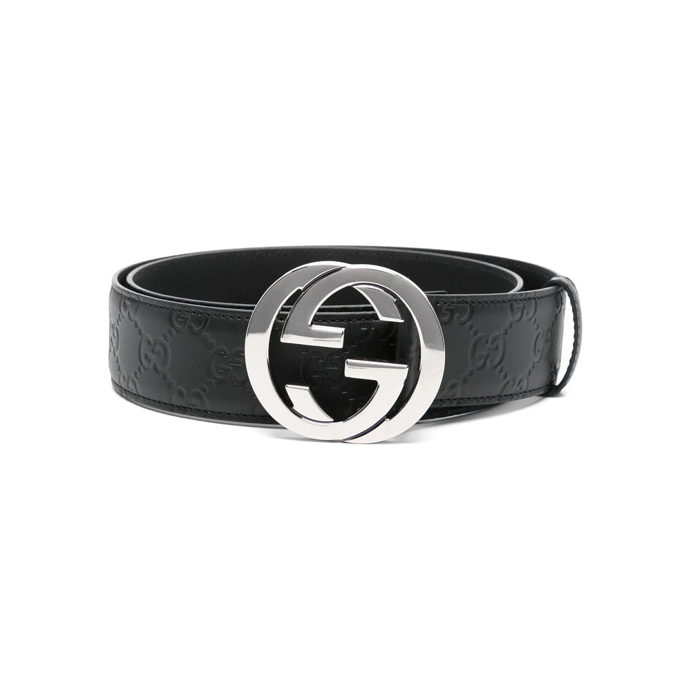 Gucci Black Belts Men