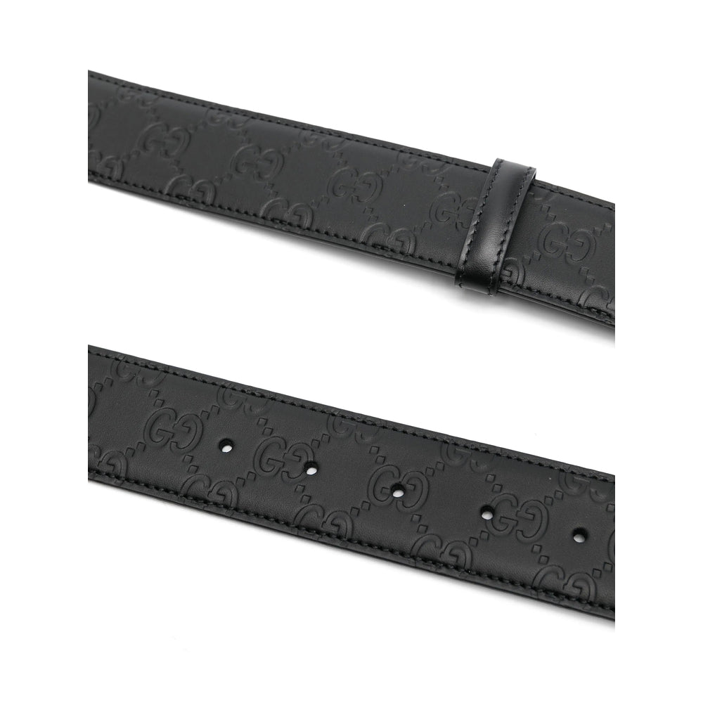 Gucci Black Belts Men