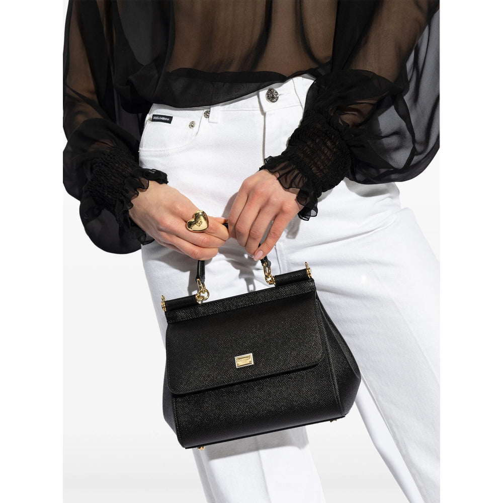 Dolce & Gabbana Black Tote Bags Women