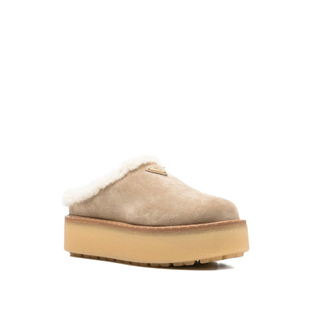 Prada Neutrals Slippers Women