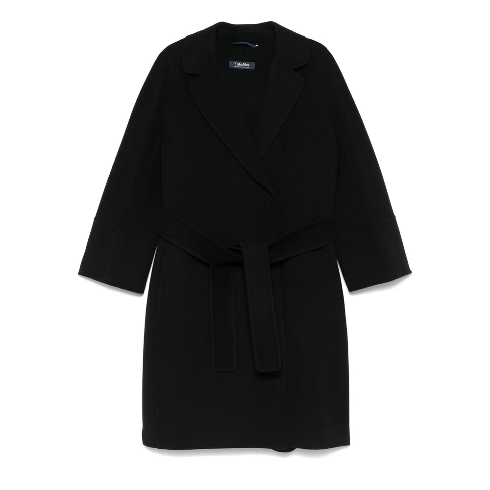 S Max Mara Black Coats - Double Breasted & Peacoats Women