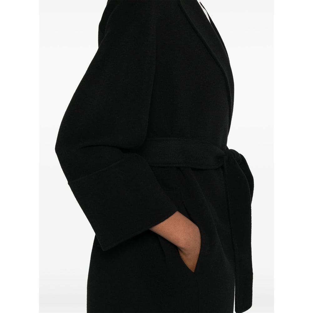 S Max Mara Black Coats - Double Breasted & Peacoats Women
