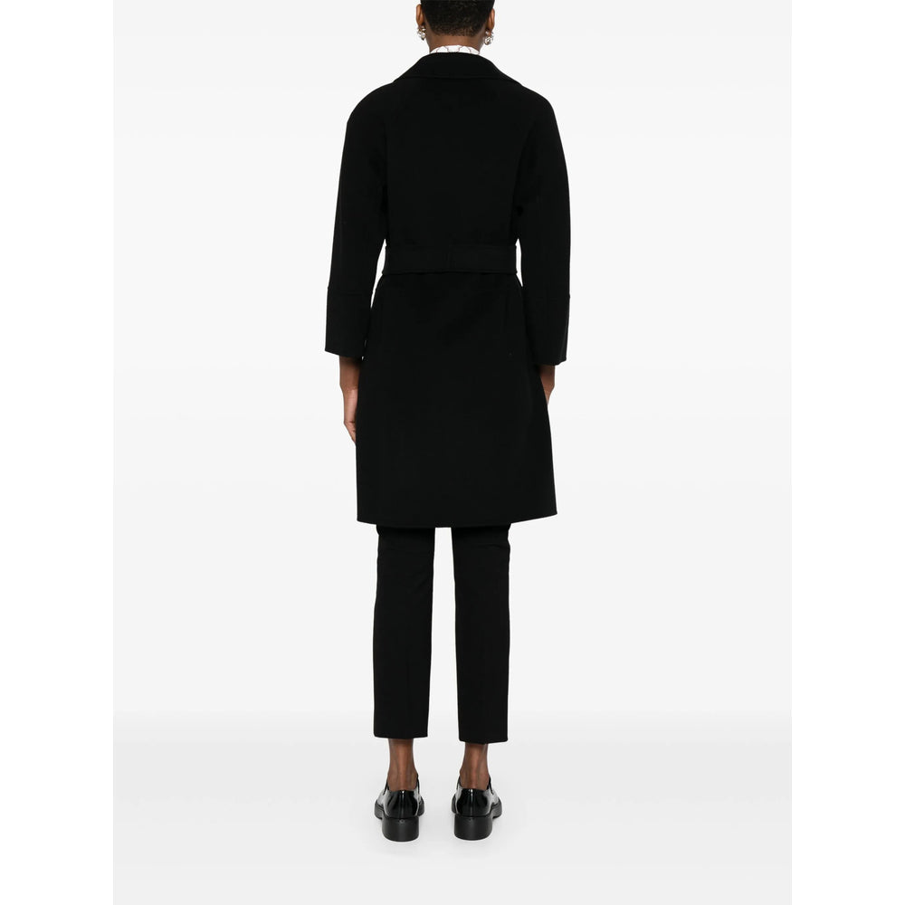 S Max Mara Black Coats - Double Breasted & Peacoats Women