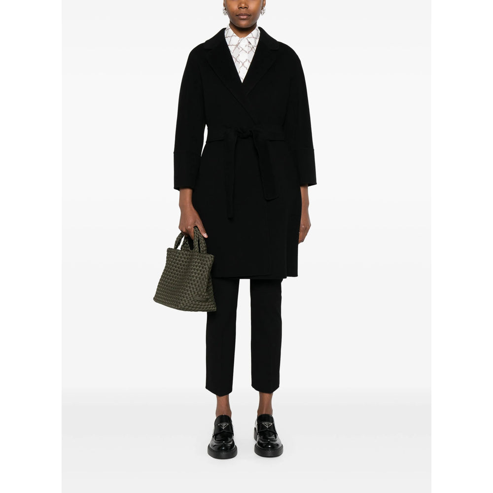 S Max Mara Black Coats - Double Breasted & Peacoats Women