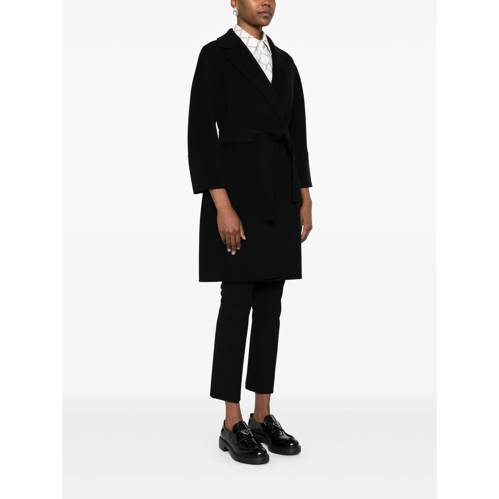 S Max Mara Black Coats - Double Breasted & Peacoats Women
