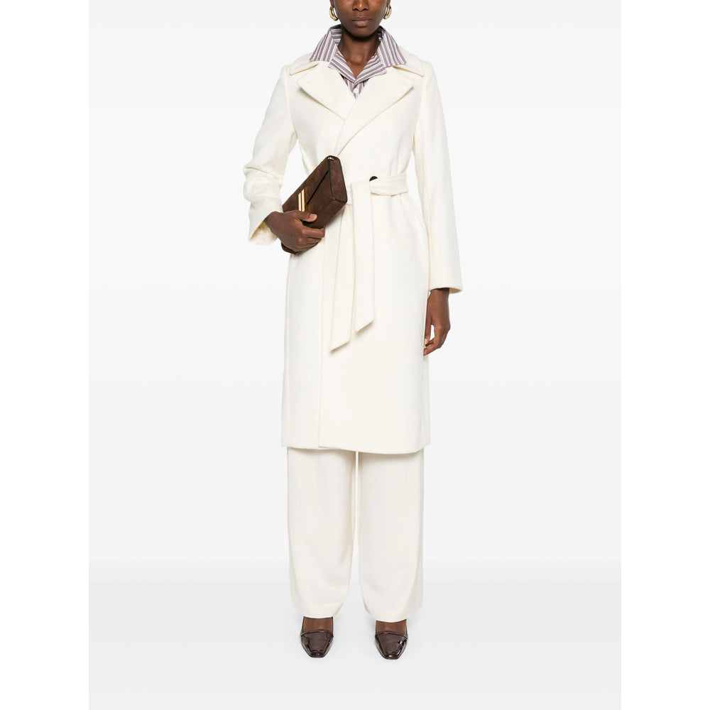 Max Mara Studio White Coats - Double Breasted & Peacoats Women