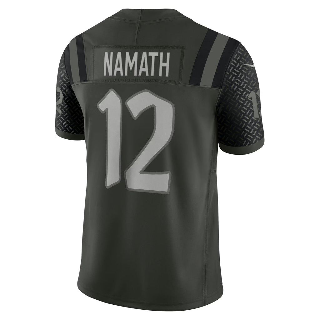New York Jets Joe Namath Gotham Green 2025 Rivalries Collection Retired Player Limited Jersey
