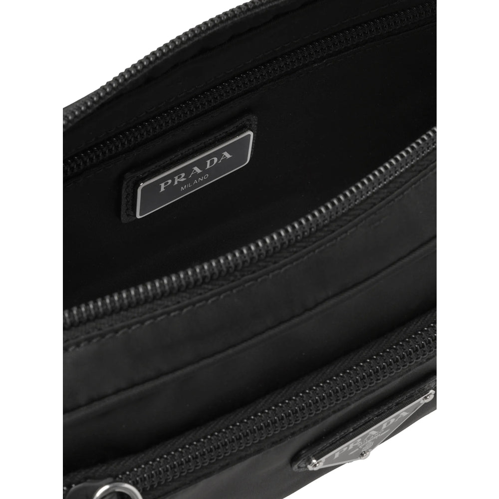 Prada Black Belt Bags Men