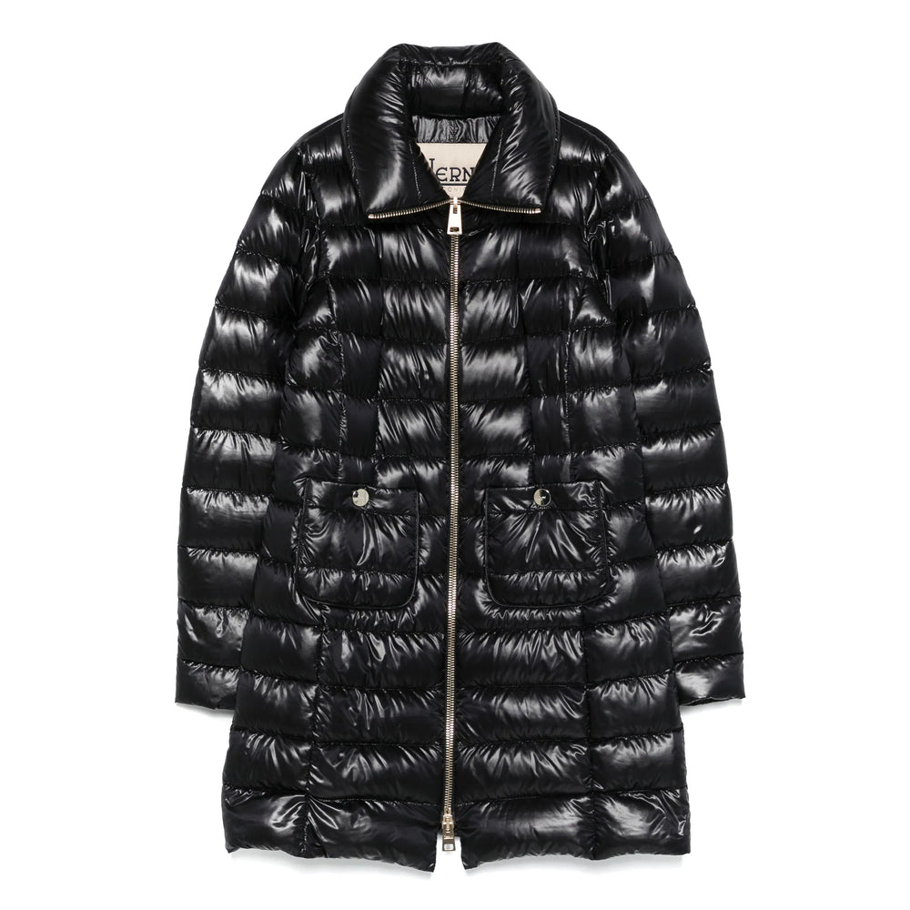 Herno Black Coats - Single Breasted Coats Women