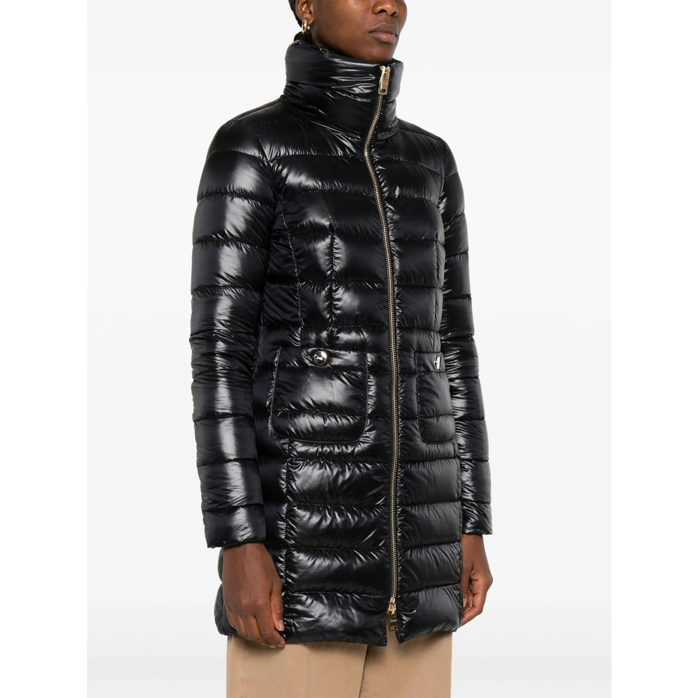 Herno Black Coats - Single Breasted Coats Women