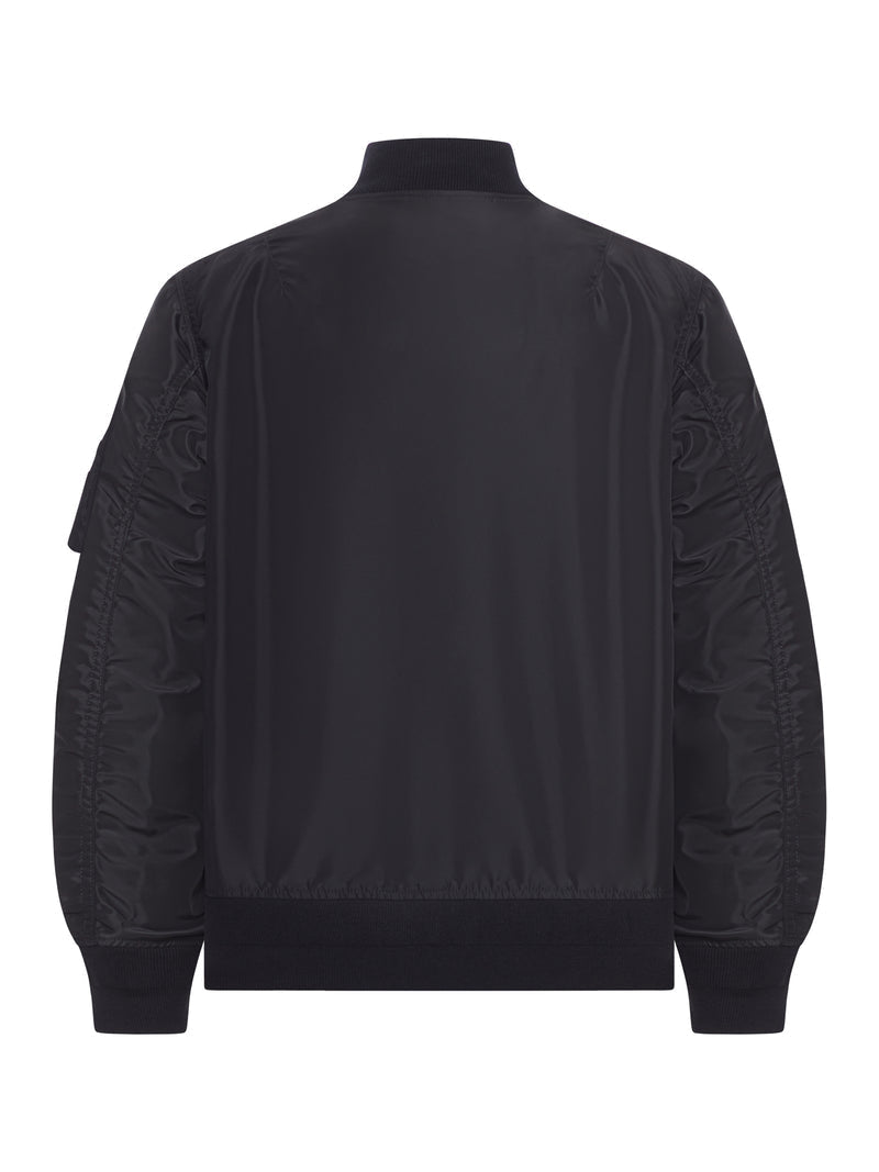 Sacai Men Nylon Bomber Jacket With Zip