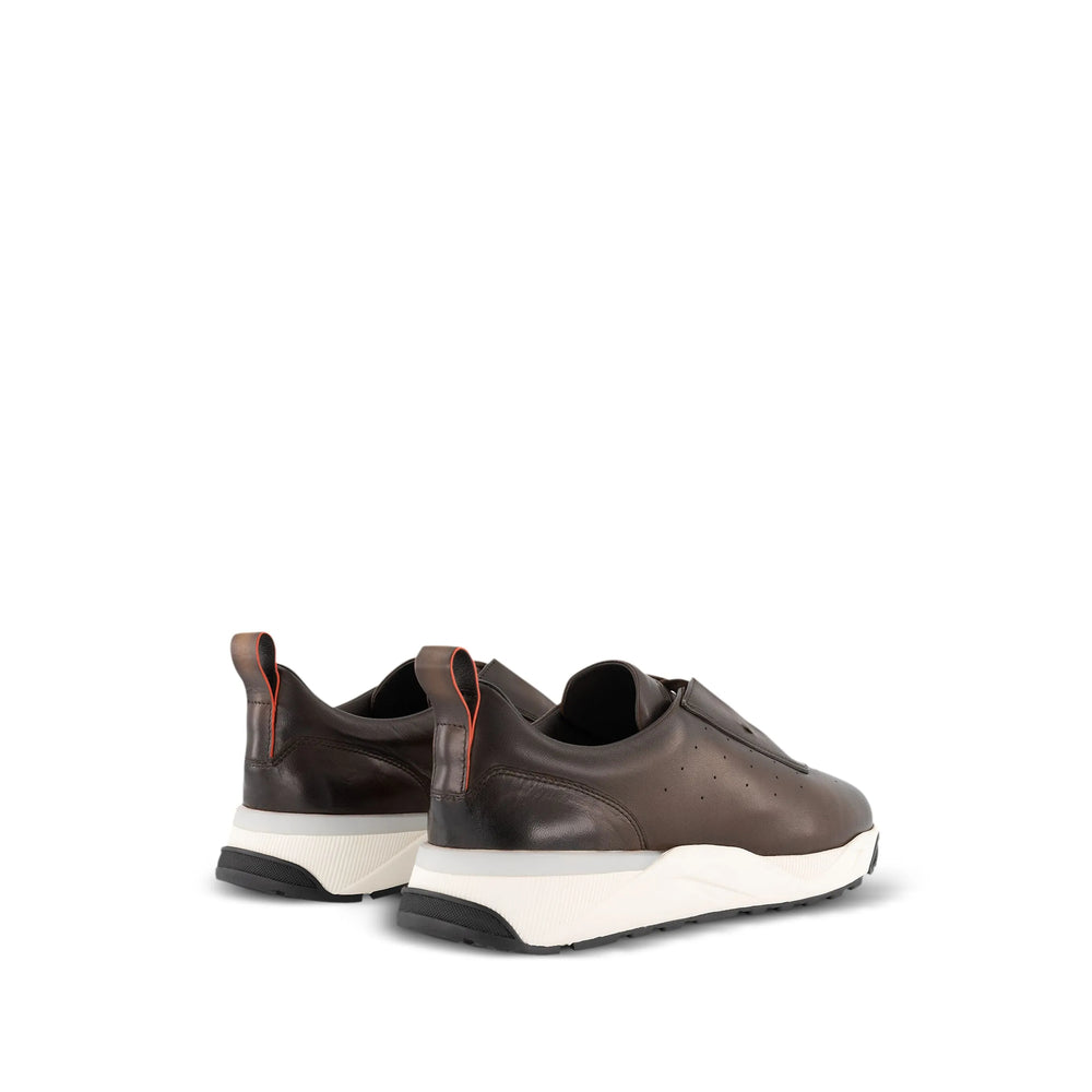 Santoni Brown Trainers - Low-Tops Men
