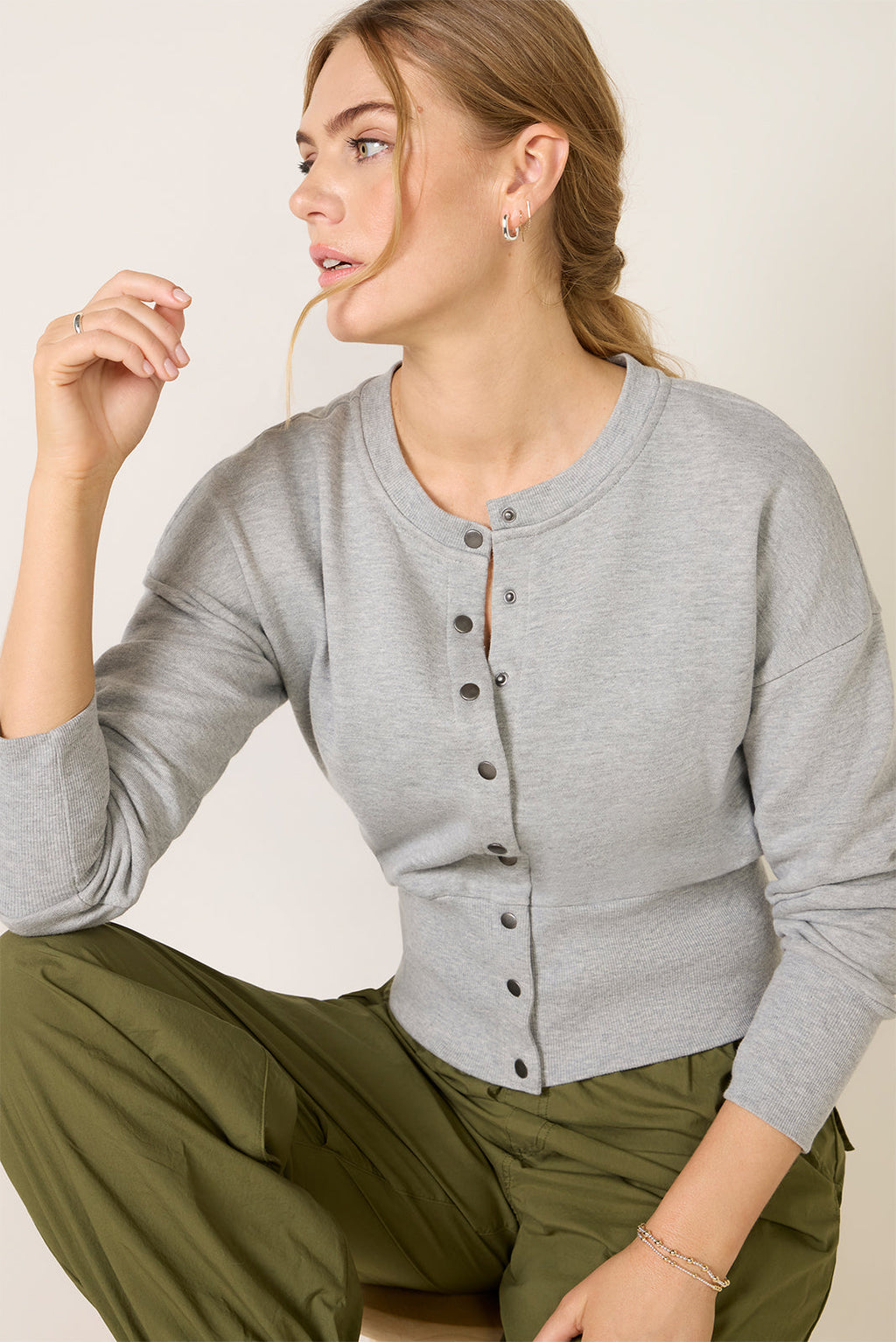 Women's Lydia Snap Front Sweatshirt