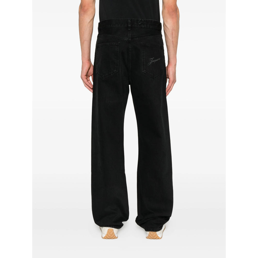 Jacquemus Black Denim - Regular & Straight-Leg Jeans Men