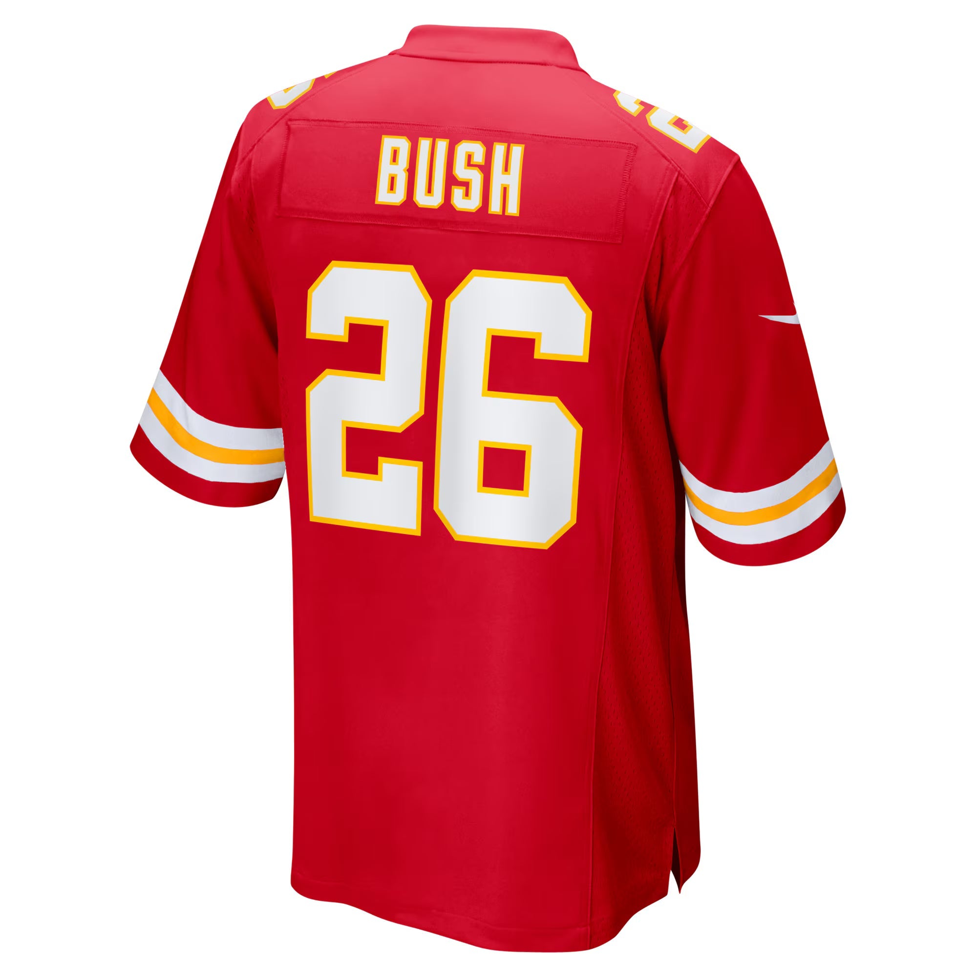 Kansas City Chiefs Deon Bush Red Game Player Jersey