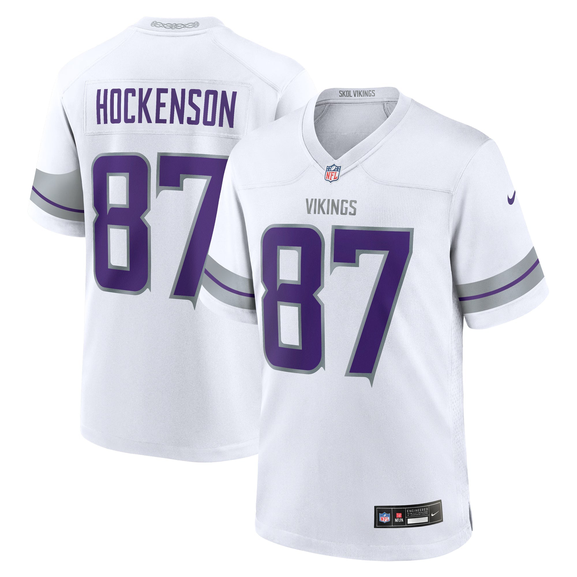 Minnesota Vikings T.J. Hockenson White Alternate Game Player Jersey