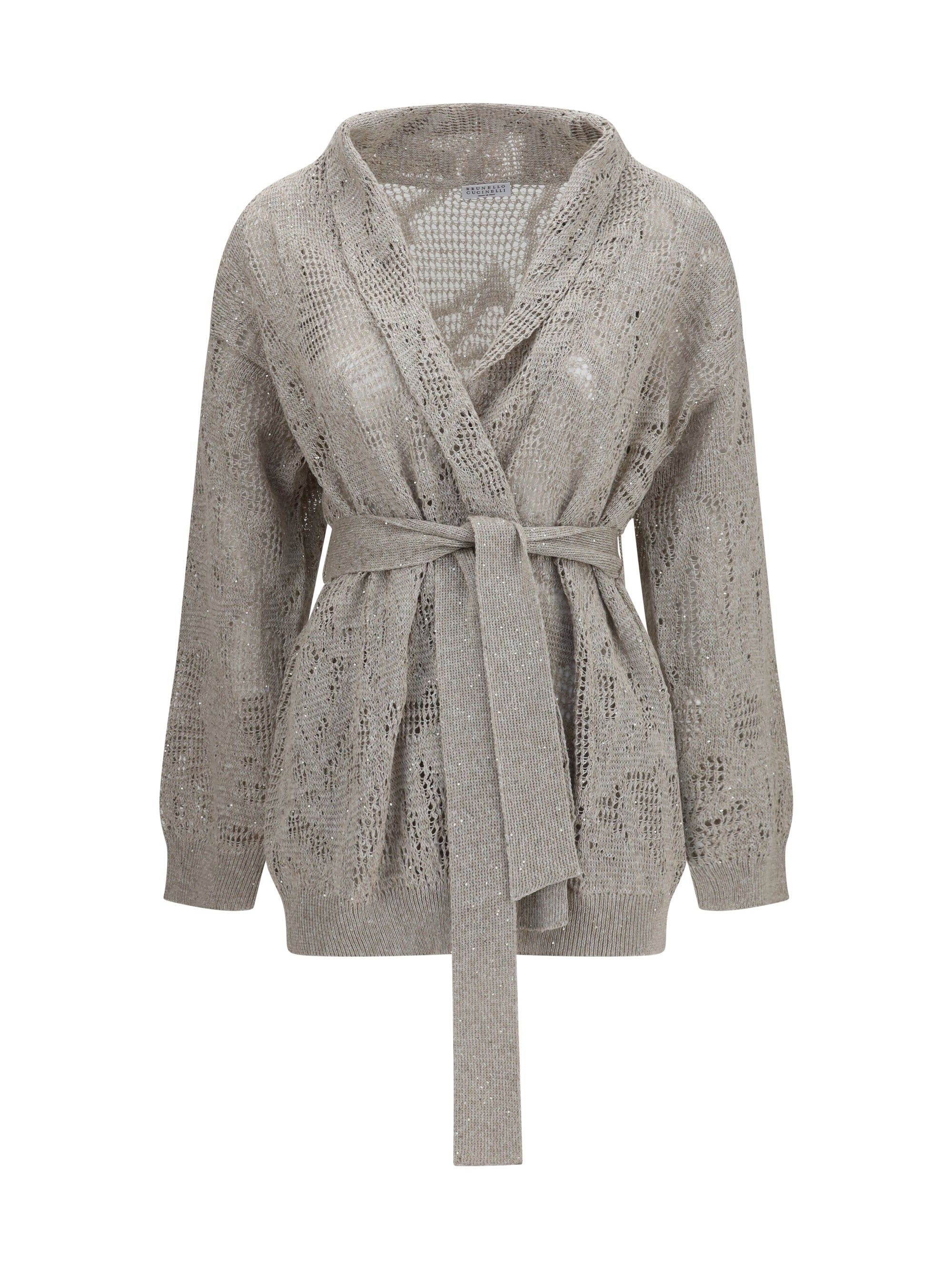 Brunello Cucinelli Women Cotton And Linen Cardigan