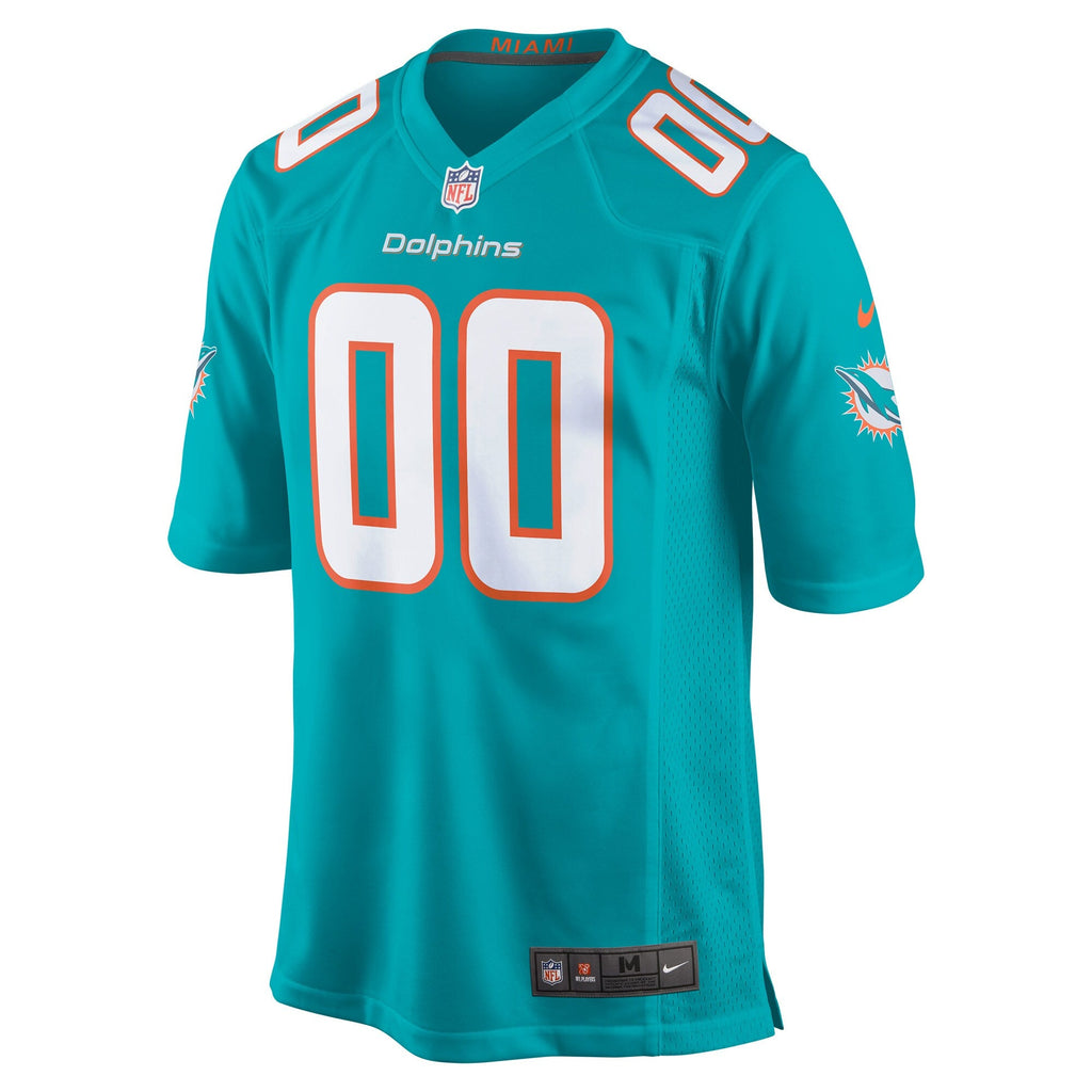 Miami Dolphins Aqua Custom Game Jersey