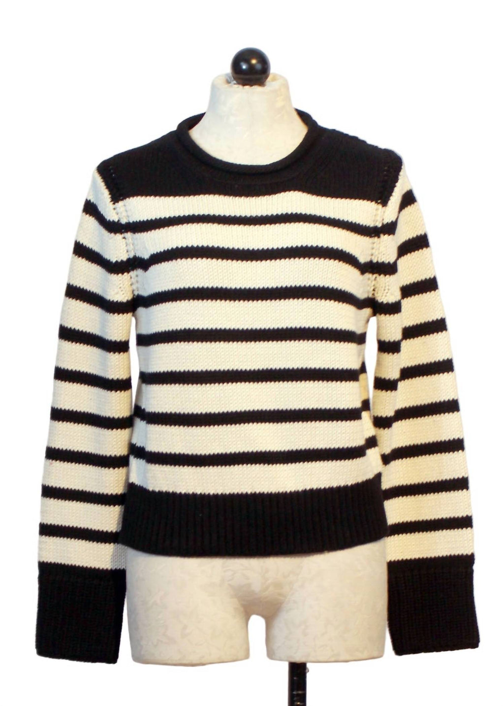 Ridley Striped Sweater In Bandit Stripe