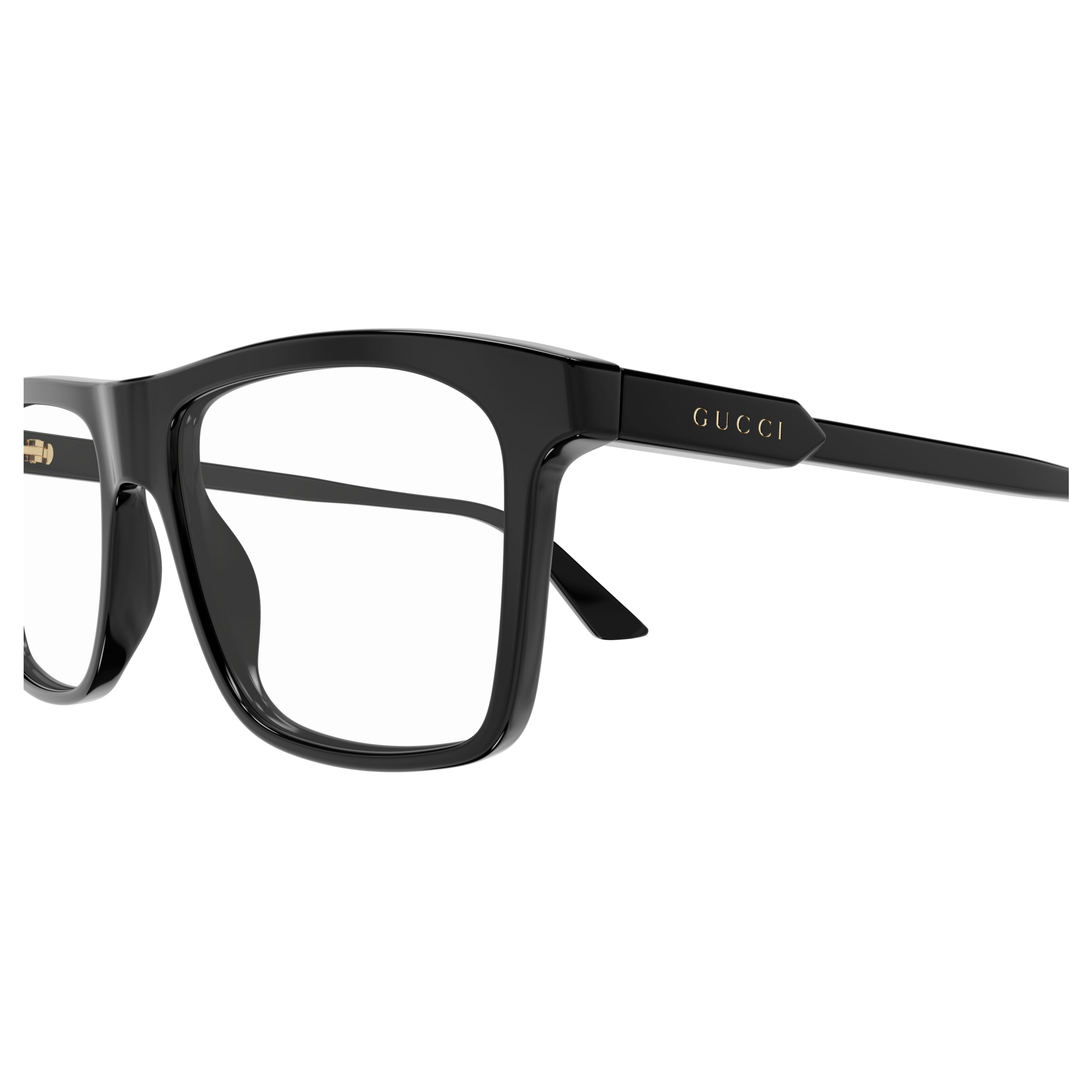 Gg1820O Bold Rectangular Frame Sunglasses with Metallic Accents