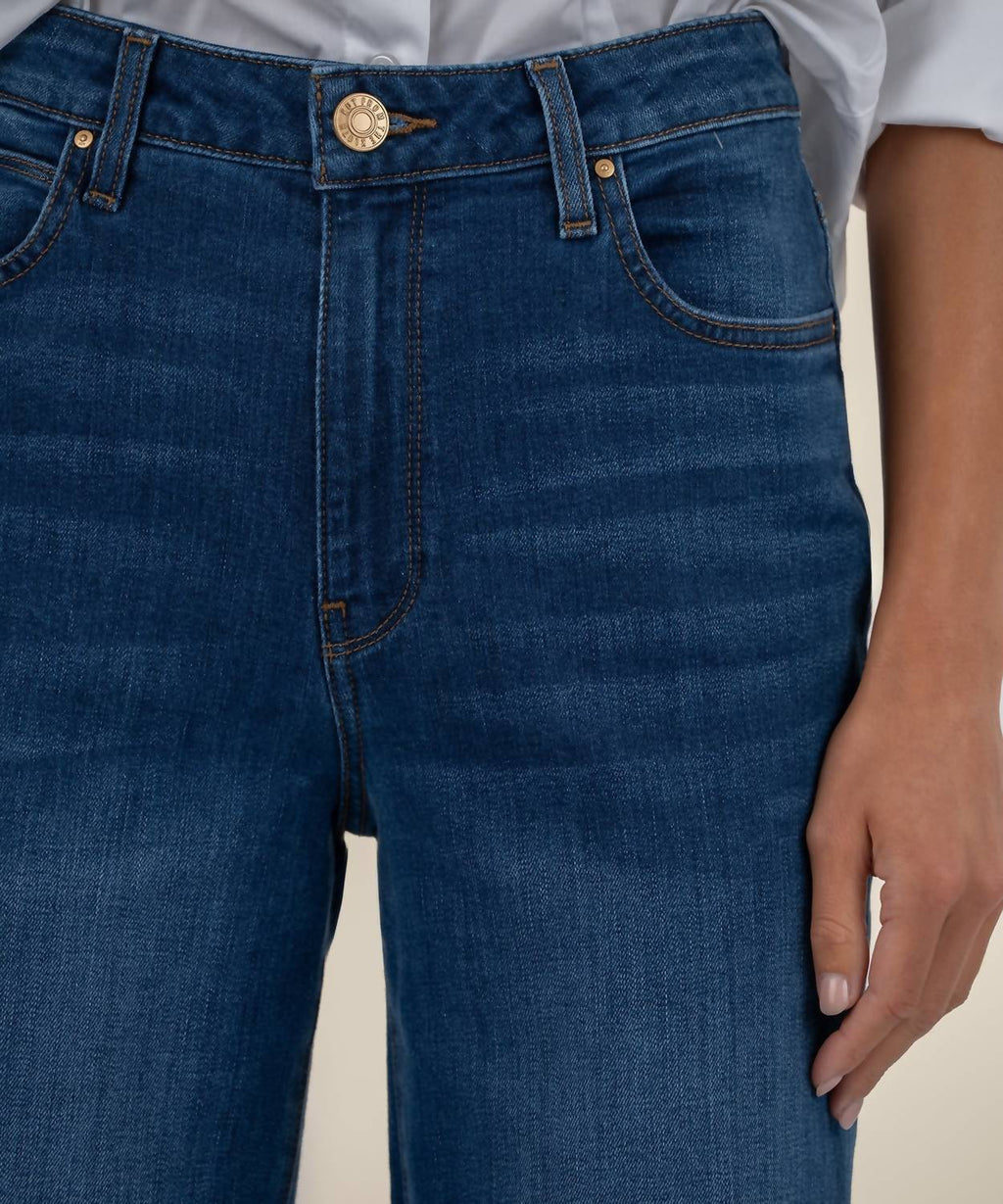 Sienna High Rise Straight Leg Jeans In Dark Wash