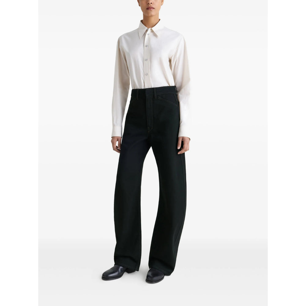 Lemaire Black Denim - Wide-Leg Jeans Women