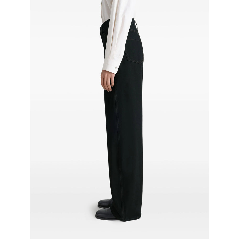 Lemaire Black Denim - Wide-Leg Jeans Women