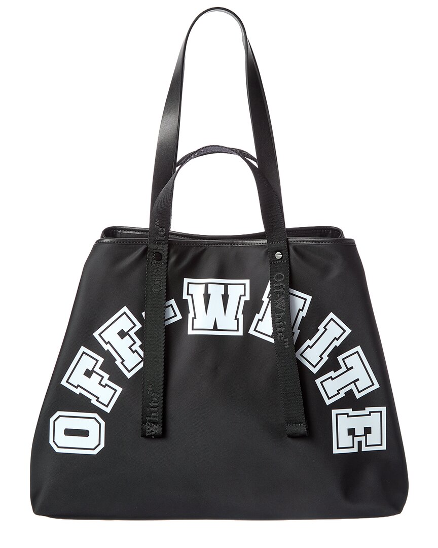 Off-White East West Large Leather-Trim Tote