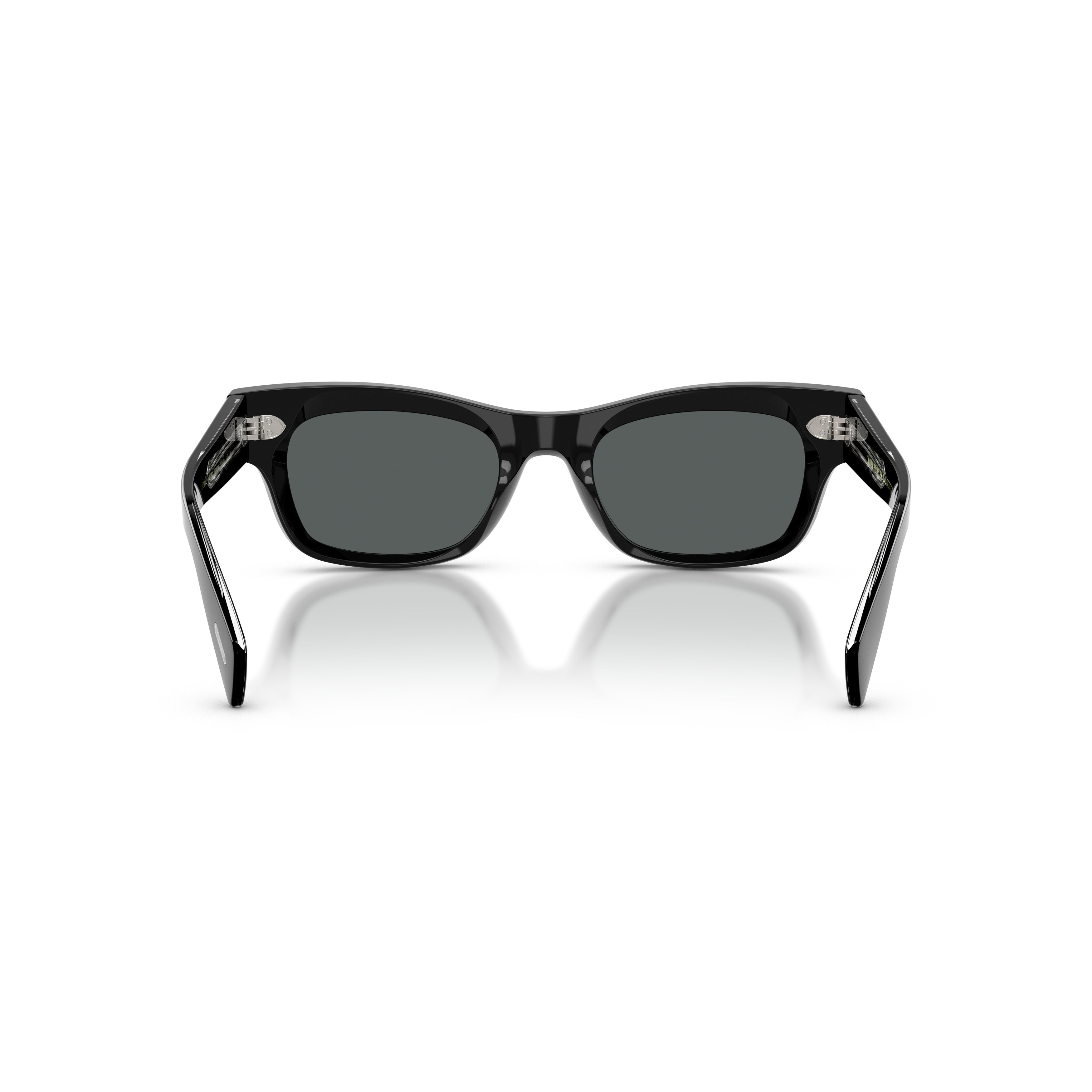 Bold Rectangular Acetate Sunglasses With Metallic Accents