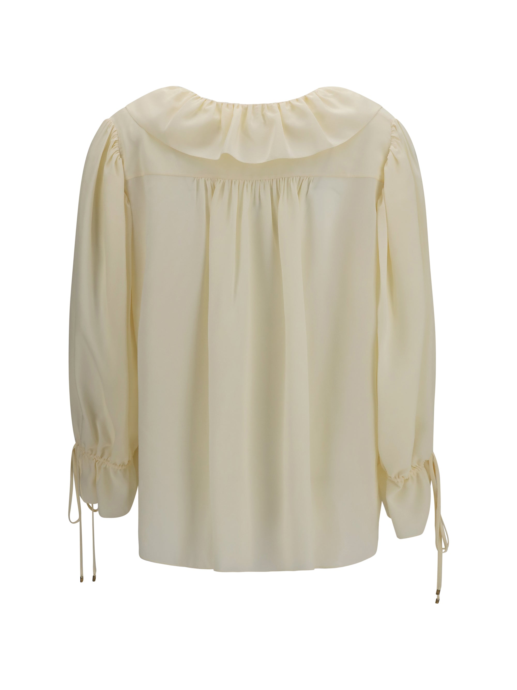 Chloé Women Ruffled V-Neck Shirt