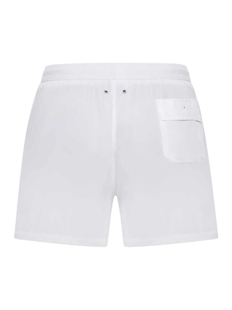 Kiton Men Short Swimsuit In Lightweight Technical Fabric