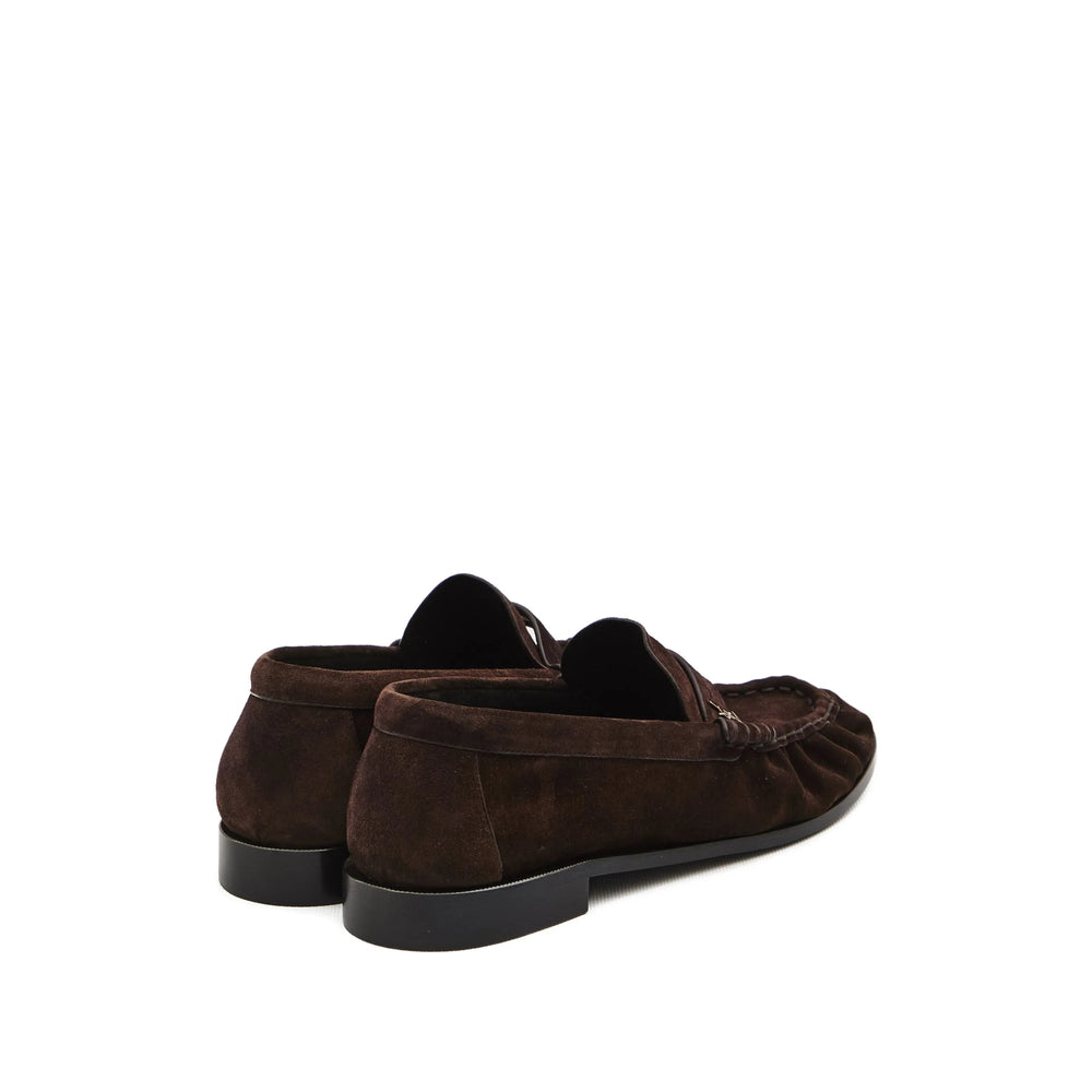 Saint Laurent Brown Loafers Women