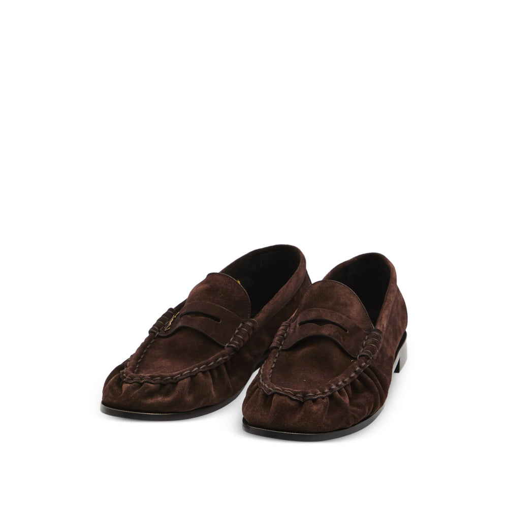 Saint Laurent Brown Loafers Women