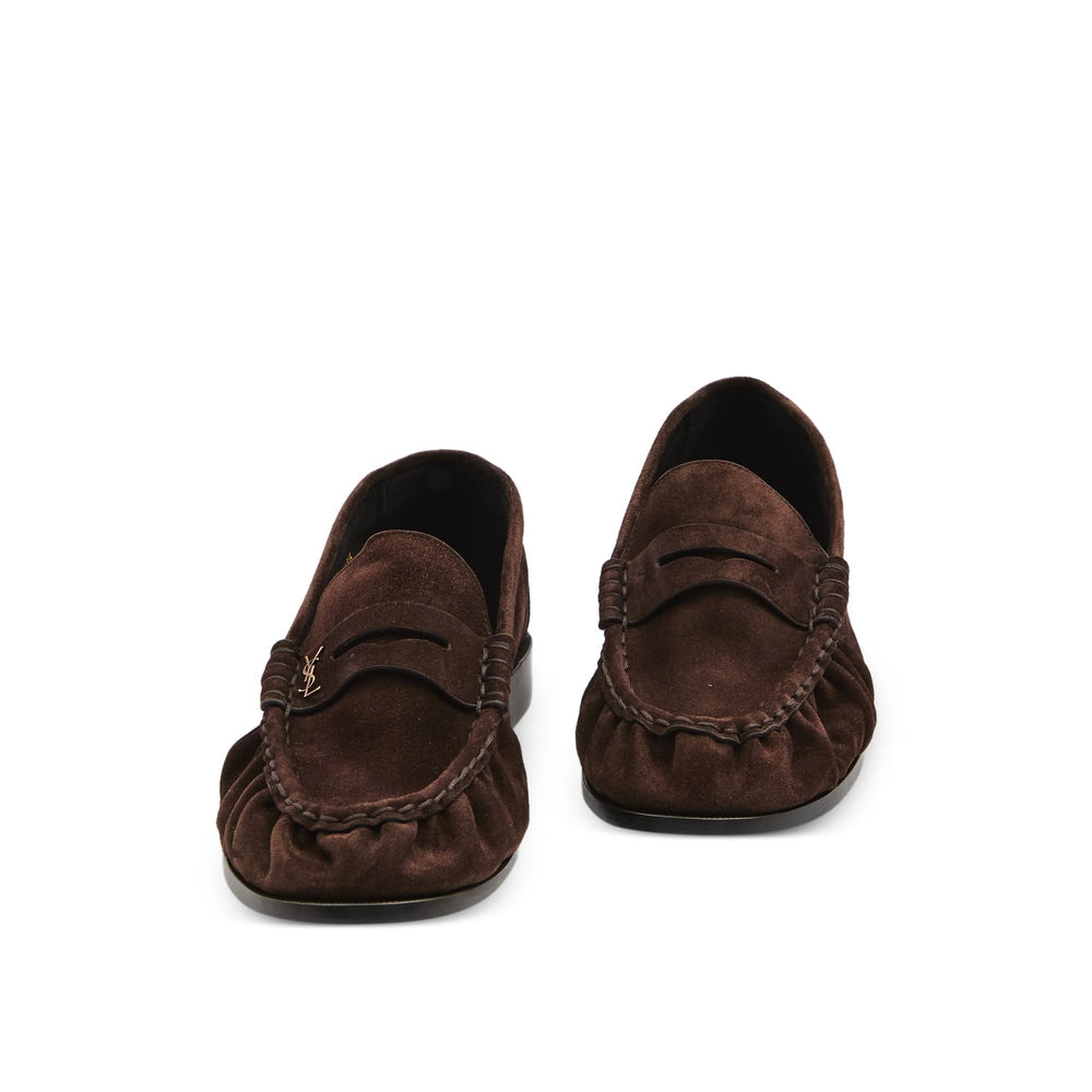 Saint Laurent Brown Loafers Women