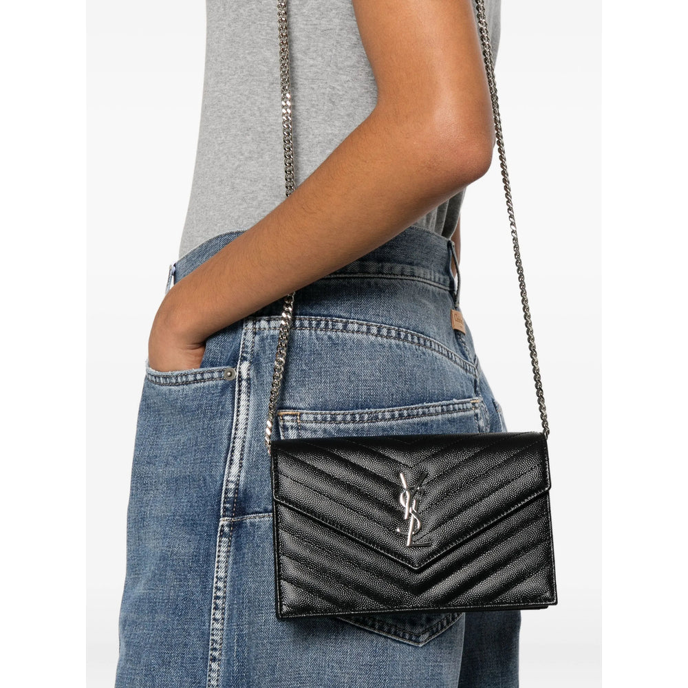 Saint Laurent Black Clutch Bags Women