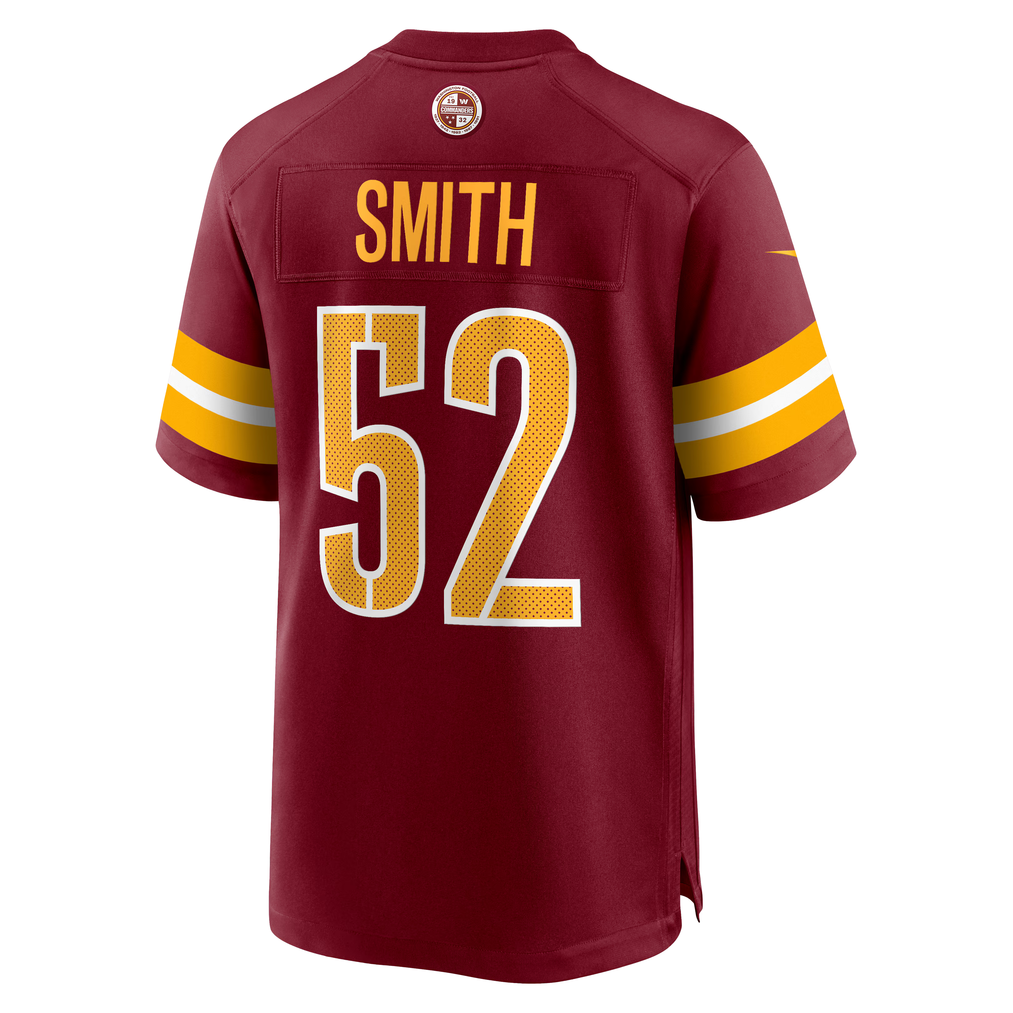 Washington Commanders Preston Smith Burgundy Team Game Jersey