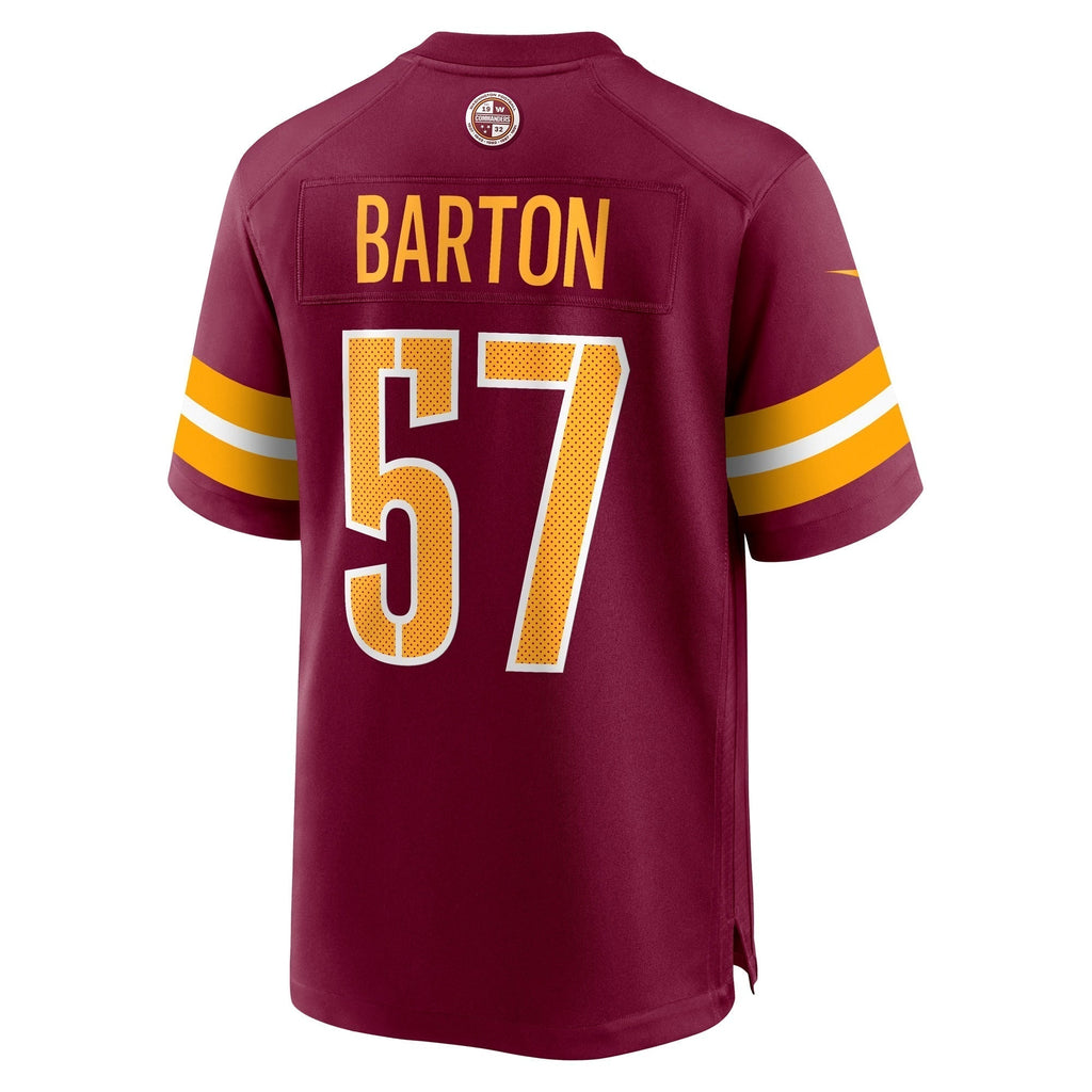 Cody Barton Washington Commanders Nike Game   Jersey - Burgundy
