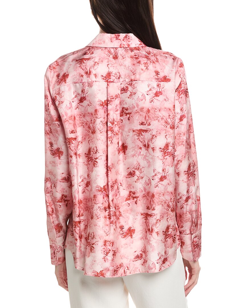 Lafayette 148 New York Scottie Silk Blouse