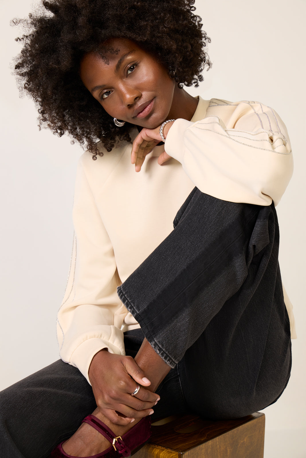 Women's Wes Barrel w Tux Stripe Jean