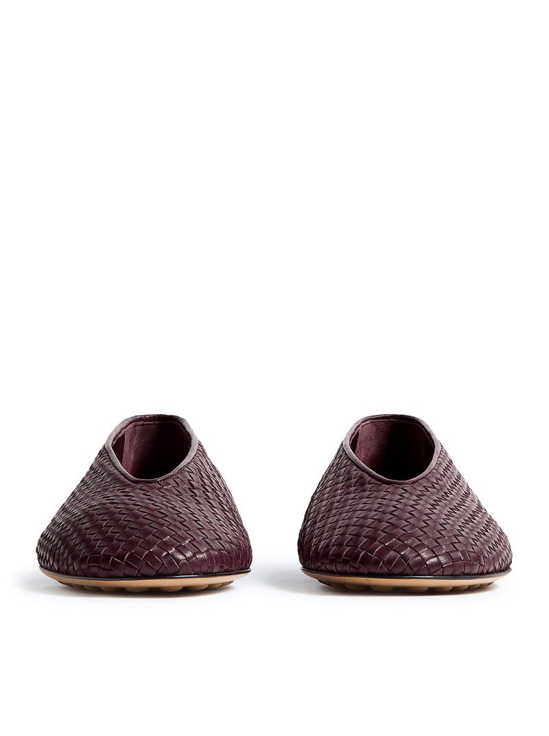 Bottega Veneta Women Pink Leather Ballerinas
