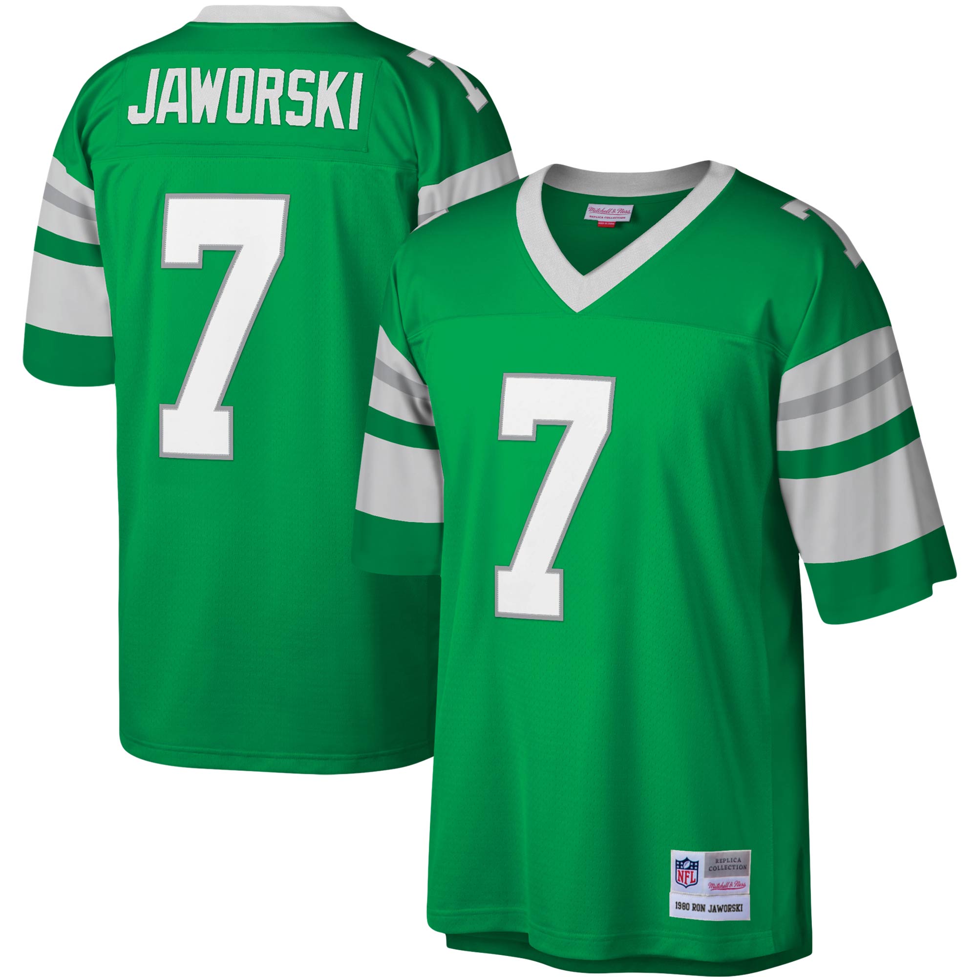 Philadelphia Eagles Ron Jaworski Mitchell & Ness Kelly Green Legacy Replica Jersey