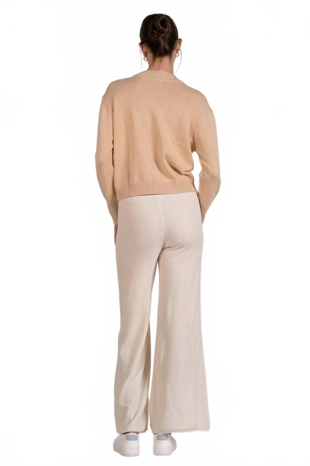 Mila Colorblock Sweater In Beige