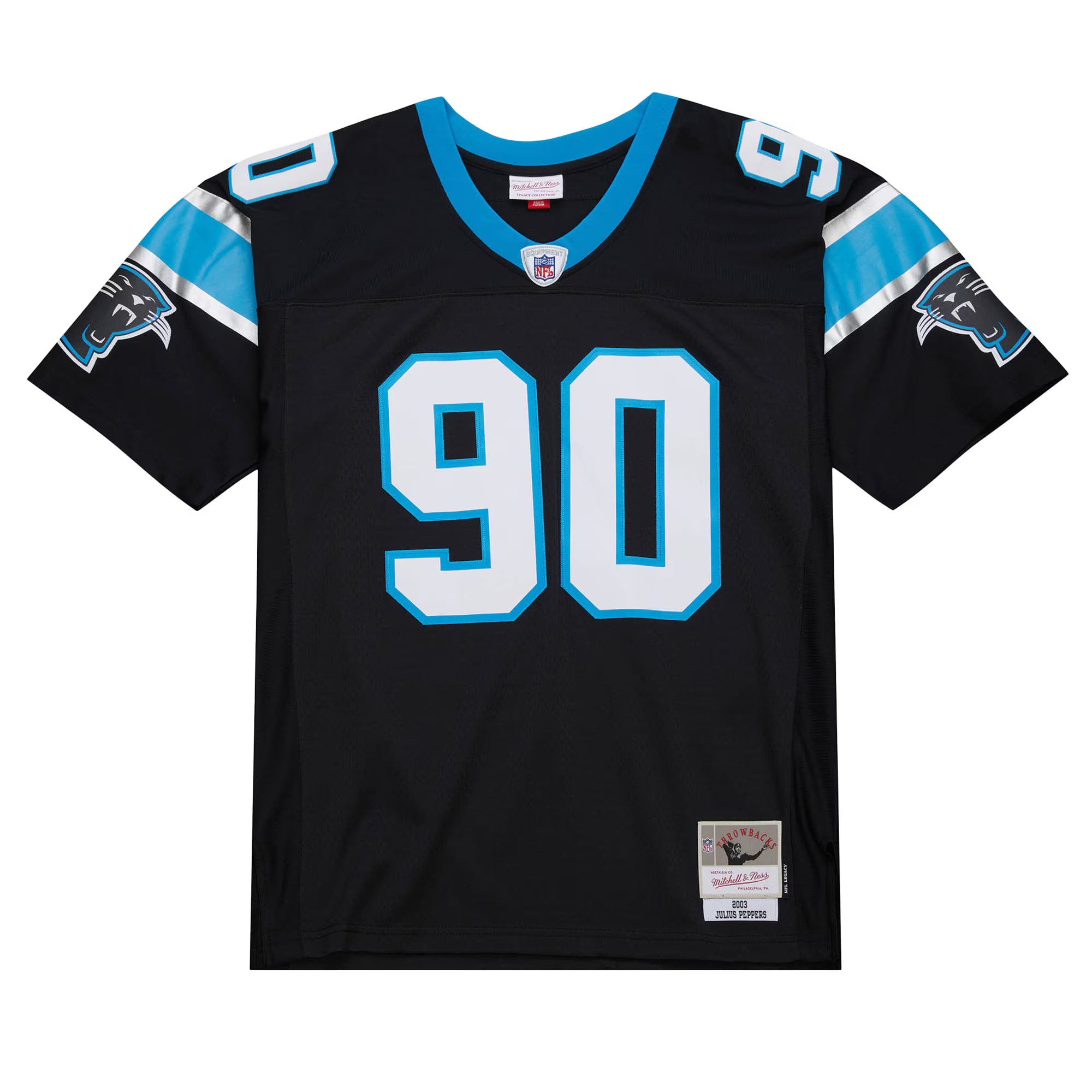 Carolina Panthers Julius Peppers Mitchell & Ness Black Big & Tall 2003 Alternate Legacy Retired Player Jersey