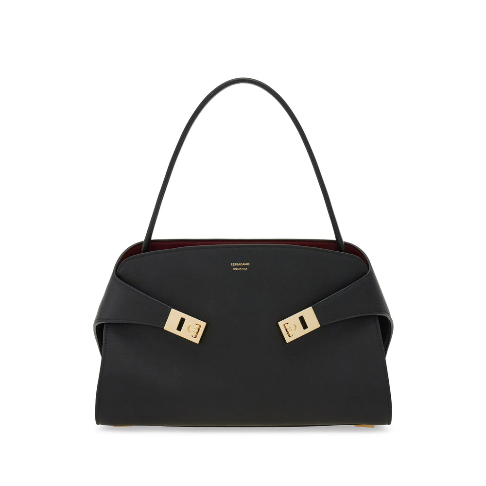 Ferragamo Black Shoulder Bags Women