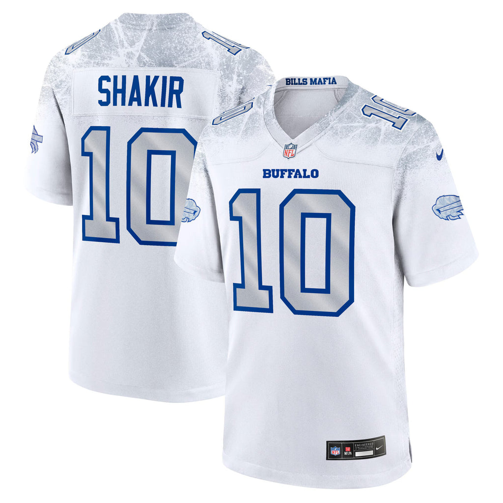 Buffalo Bills Khalil Shakir White 2025 Rivalries Collection Game Jersey