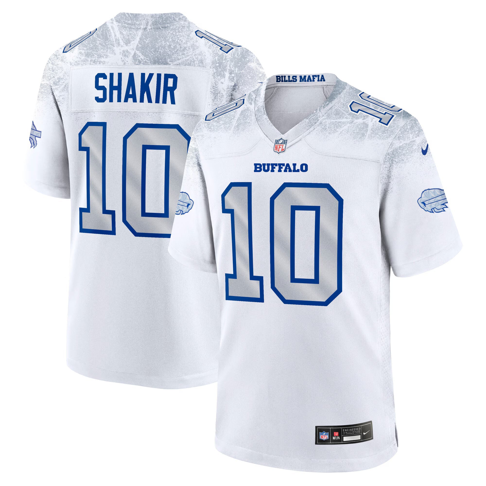 Buffalo Bills Khalil Shakir White 2025 Rivalries Collection Game Jersey