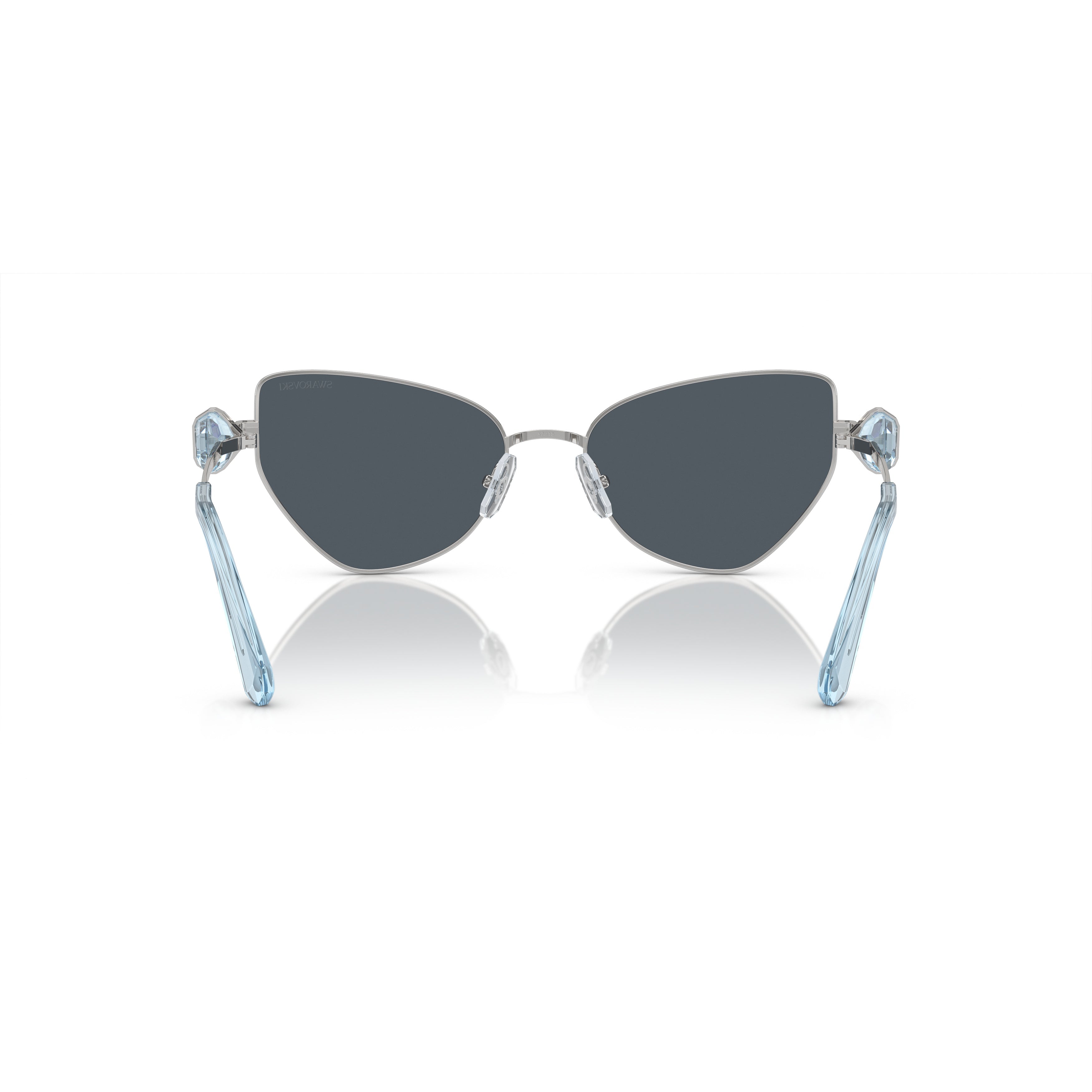 0Sk7003 Angular Cat-Eye Sunglasses with Crystal Embellishments