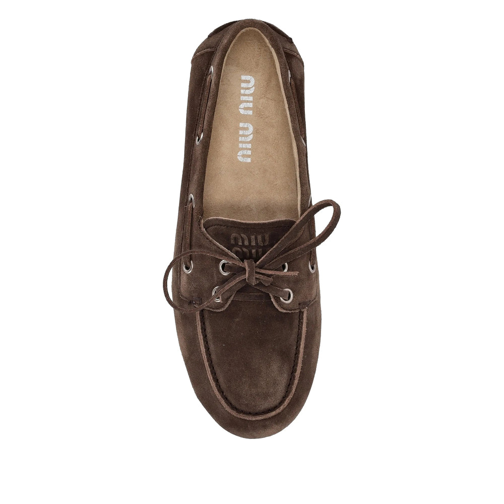 Miu Miu Brown Loafers Women