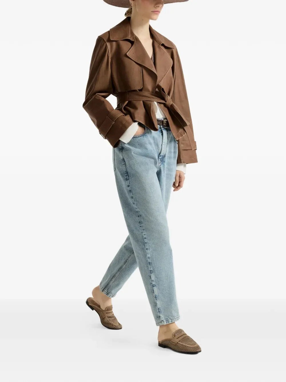 Brunello Cucinelli Women Baggy Tapered Jeans