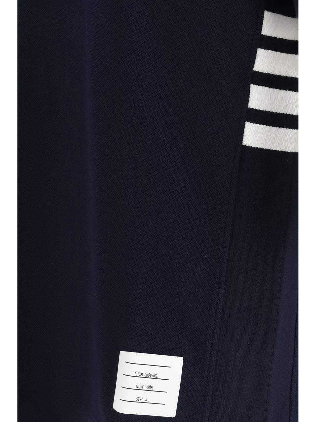 Thom Browne Men Polo Whit Iconic Bands